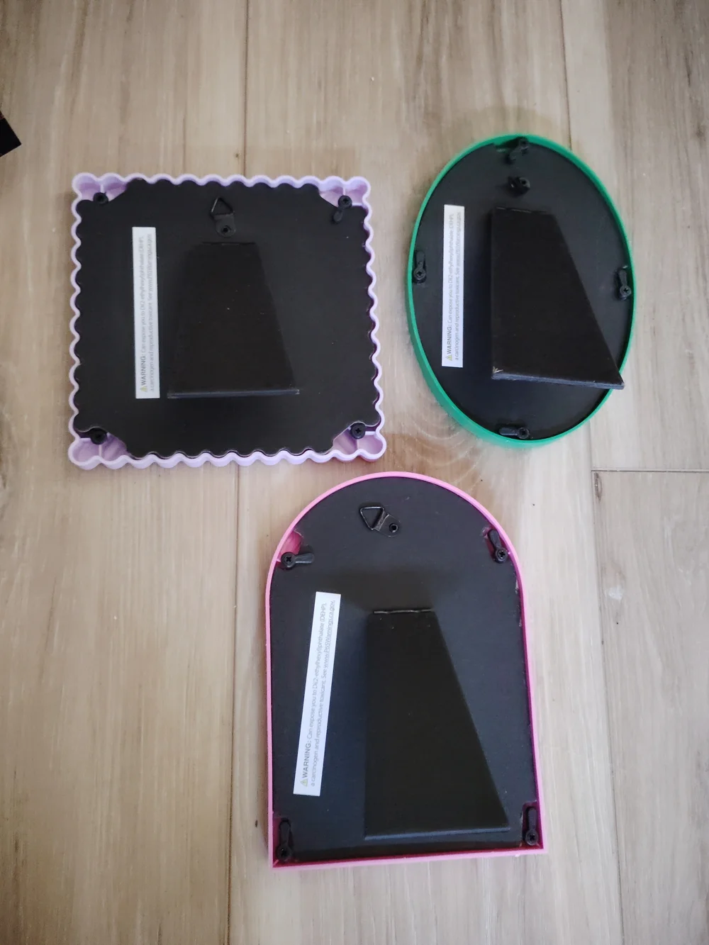 Pastel Photo Frame Set - Pink, Green, Light Pink